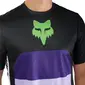 Fox Ranger Grid MTB Fietsshirt Korte Mouwen Zwart/Paars Heren
