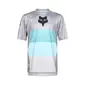 Fox Ranger Grid MTB Fietsshirt Korte Mouwen Grijs/Blauw Heren