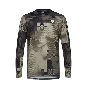 Fox Flexair Ascent Pulse MTB Fietsshirt Lange Mouwen Bruin/Zwart Heren