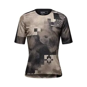 Fox Flexair Ascent Pulse MTB Fietsshirt Korte Mouwen Bruin/Zwart Heren
