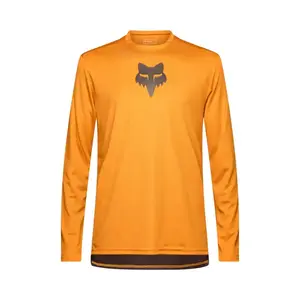 Fox Ranger Fox Head MTB Fietsshirt Lange Mouwen Oranje Heren