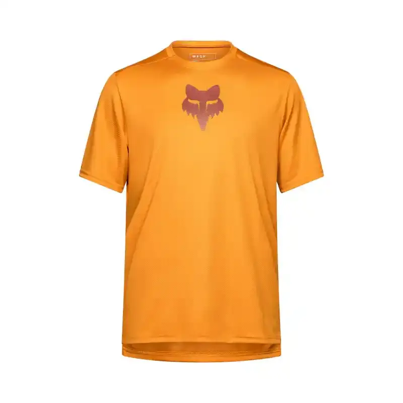 Fox Ranger Fox Head MTB Fietsshirt Korte Mouwen Oranje Heren