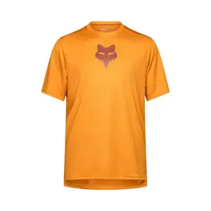 Fox Ranger Fox Head MTB Fietsshirt Korte Mouwen Oranje Heren