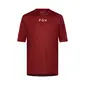 Fox Ranger Wordmark MTB Fietsshirt Korte Mouwen Donkerrood Heren