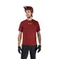 Fox Ranger Wordmark MTB Fietsshirt Korte Mouwen Donkerrood Heren