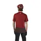 Fox Ranger Wordmark MTB Fietsshirt Korte Mouwen Donkerrood Heren