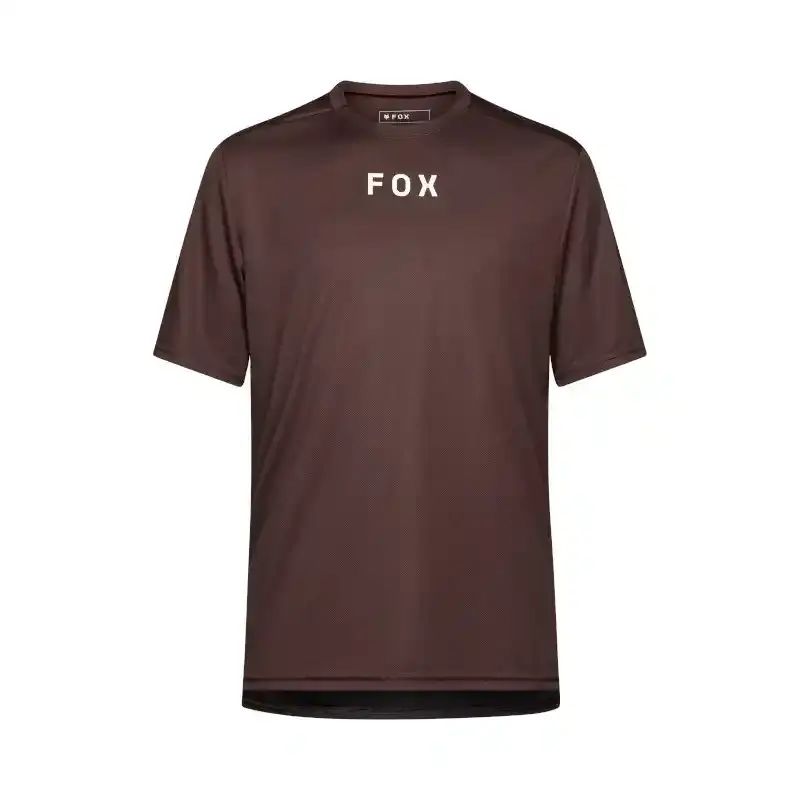 Fox Ranger Wordmark MTB Fietsshirt Korte Mouwen Bruin Heren
