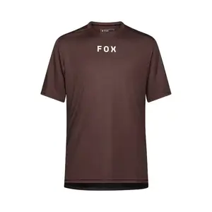 Fox Ranger Wordmark MTB Fietsshirt Korte Mouwen Bruin Heren