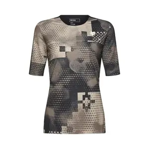 Fox Flexair Ascent Pulse MTB Fietsshirt Korte Mouwen Bruin/Zwart Dames