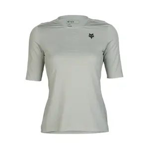 Fox Flexair Ascent MTB Fietsshirt Korte Mouwen Grijs Dames