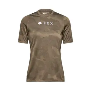 Fox Ranger Tru DRI MTB Fietsshirt Korte Mouwen Bruin Dames