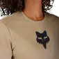 Fox Ranger Fox Head MTB Fietsshirt Korte Mouwen Lichtbruin Dames