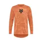 Fox Ranger Tru DRI MTB Fietsshirt Lange Mouwen Oranje Heren