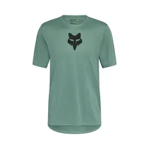 Fox Ranger Fox Head MTB Fietsshirt Korte Mouwen Groen Heren