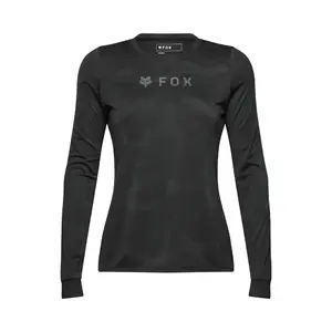 Fox Ranger Tru Dri MTB Fietsshirt Lange Mouwen Zwart Dames