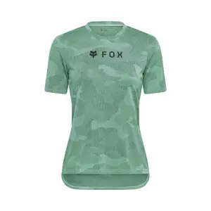 Fox Ranger Tru DRI MTB Fietsshirt Korte Mouwen Groen Dames