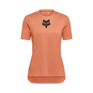 Fox Ranger Fox Head MTB Fietsshirt Korte Mouwen Oranje Dames