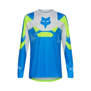 Fox Ranger Tactile MTB Fietsshirt Lange Mouwen Blauw/Grijs/Geel Heren