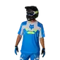 Fox Ranger Tactile MTB Fietsshirt Korte Mouwen Blauw/Grijs/Geel Heren