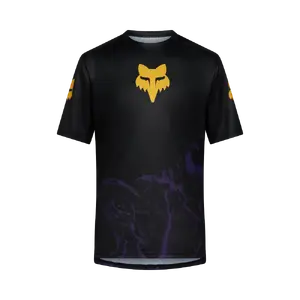 Fox Ranger IMG Print MTB Fietsshirt Korte Mouwen Zwart/Grijs Heren