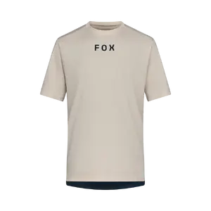 Fox Ranger Wordmark MTB Fietsshirt Korte Mouwen Beige Heren