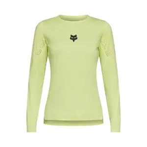 Fox Flexair MTB Fietsshirt Lange Mouwen Geel Dames