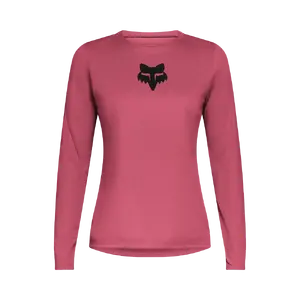 Fox Ranger Fox Head MTB Fietsshirt Lange Mouwen Roze Dames