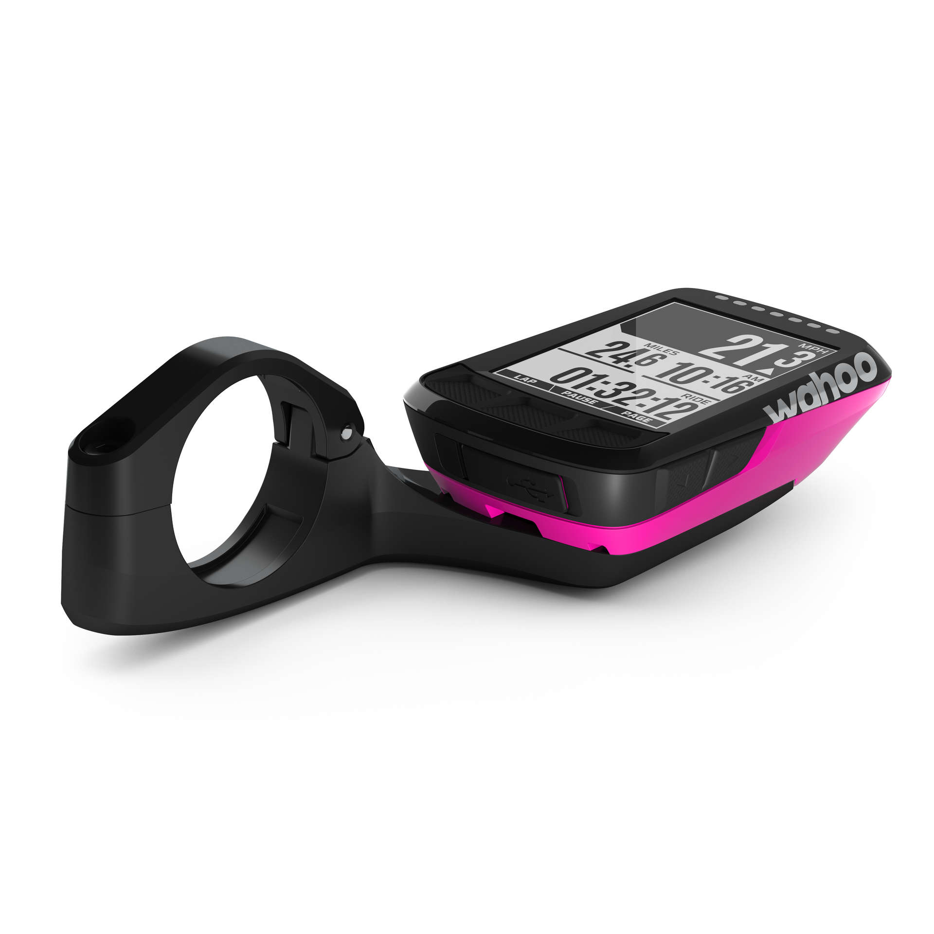 Wahoo ELEMNT BOLT GPS Fietscomputer Limited Edition Zwart/Roze