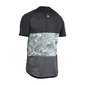 ION Half Zip Traze AMP MTB Fietsshirt Korte Mouwen Zwart/Grijs Heren 