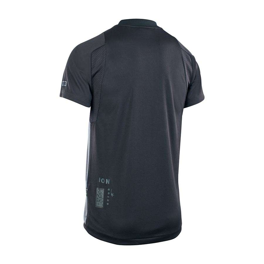 ION Scrub AMP MTB Fietsshirt Korte Mouwen Zwart/Grijs Heren 