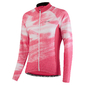 Löffler Nebula Fietsshirt Lange Mouwen Rood Dames