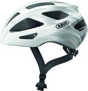 Abus Macator Race Fietshelm Wit/Zilver