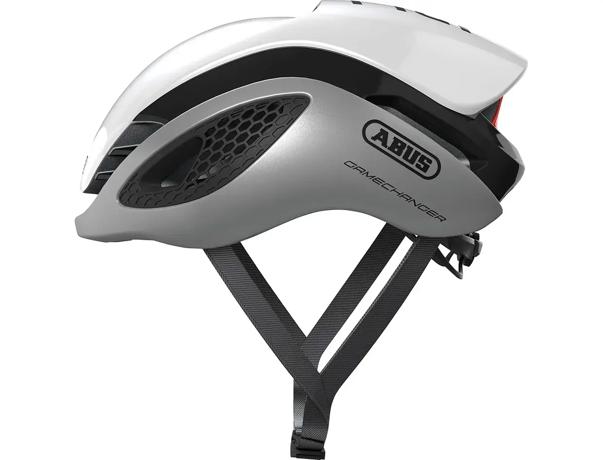 Abus GameChanger Race Fietshelm Zilver/Wit