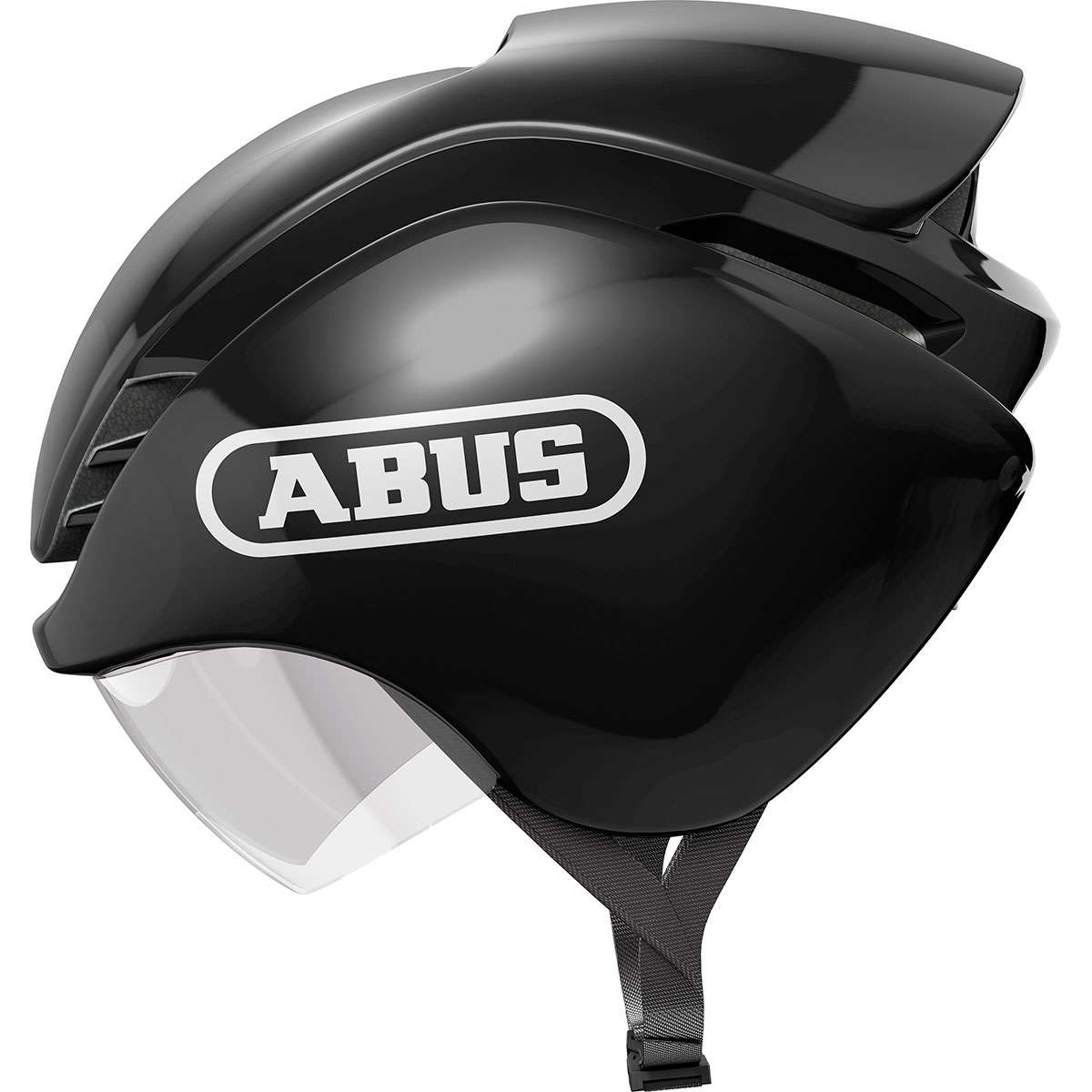 Abus GameChanger TRI Race Fietshelm Shiny Zwart