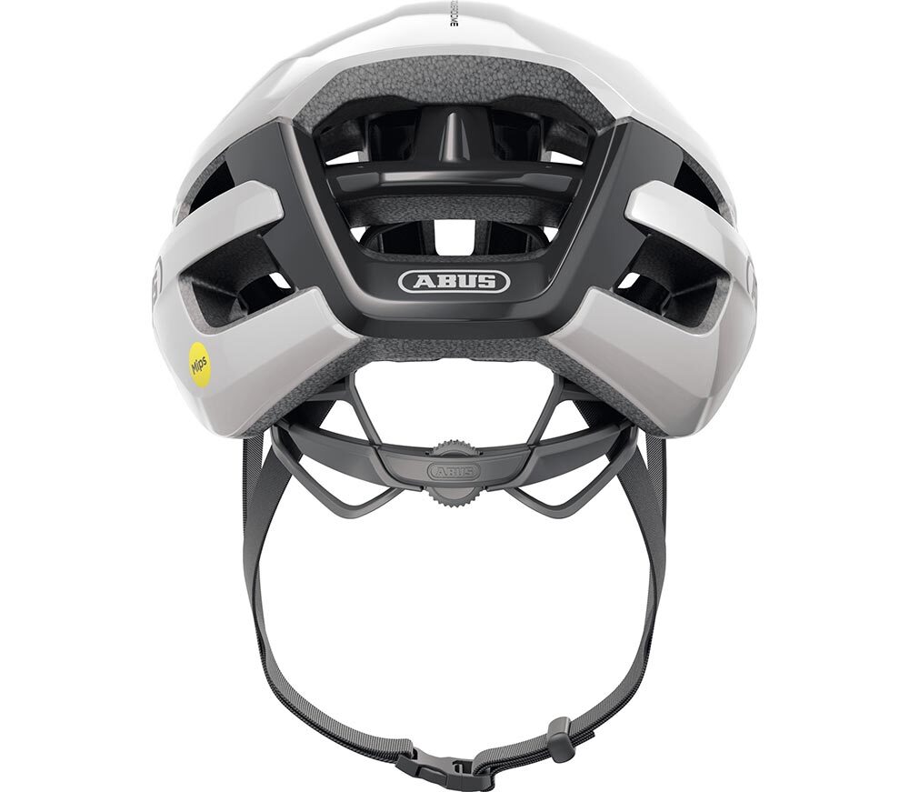 Abus PowerDome MIPS Race Fietshelm Shiny Wit