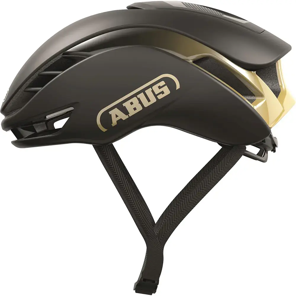 Abus Gamechanger 2.0 Race Fietshelm Zwart/Goud Wit