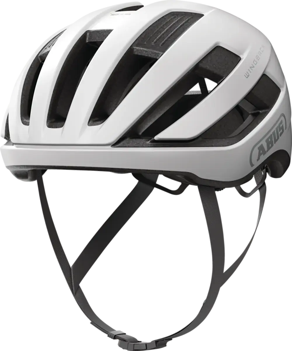 Abus WingBack Race Fietshelm Polar Wit