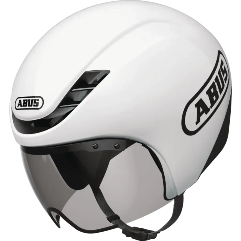 Abus Gamechanger TT 1.1 Aero Fietshelm Shiny Wit