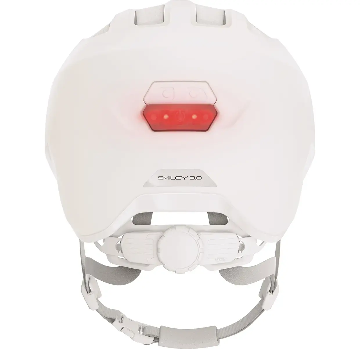 Abus Smiley 3.0 ACE LED Kinder Fietshelm Wit