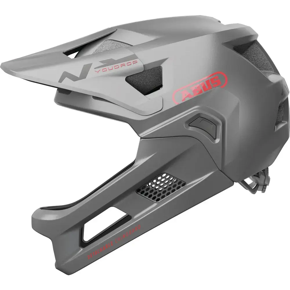 Abus YouDrop FF Ti Kinder Fietshelm Zilver
