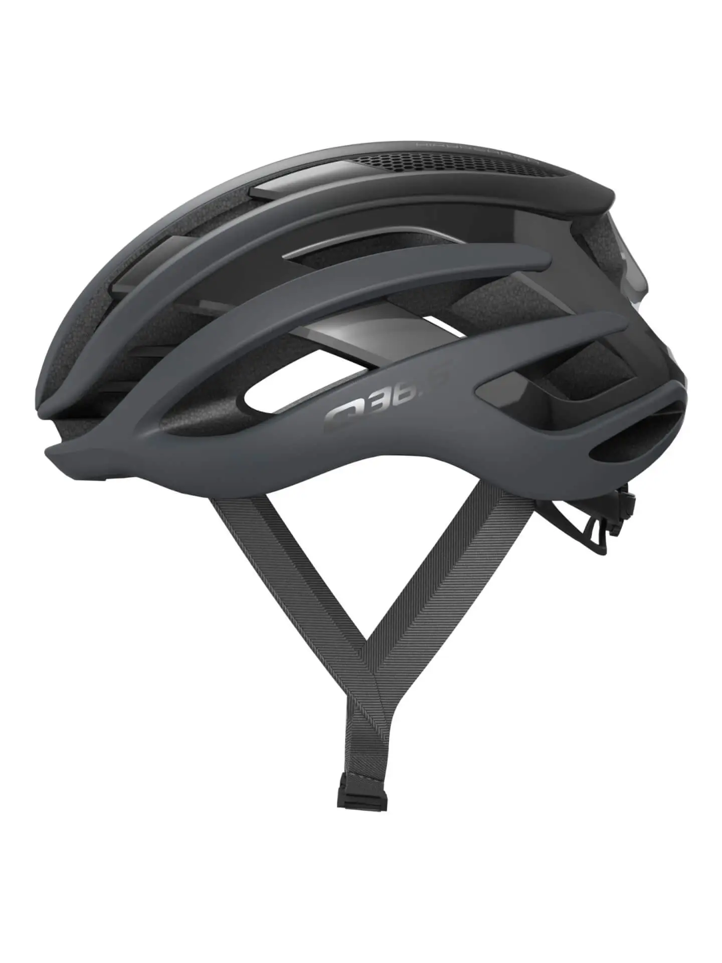 Abus Airbreaker Q36.5 Race Fietshelm Titanium Grijs
