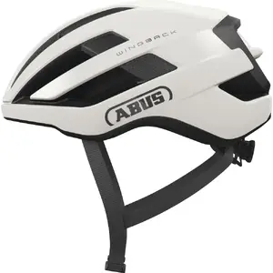 Abus WingBack Race Fietshelm Wit/Zwart