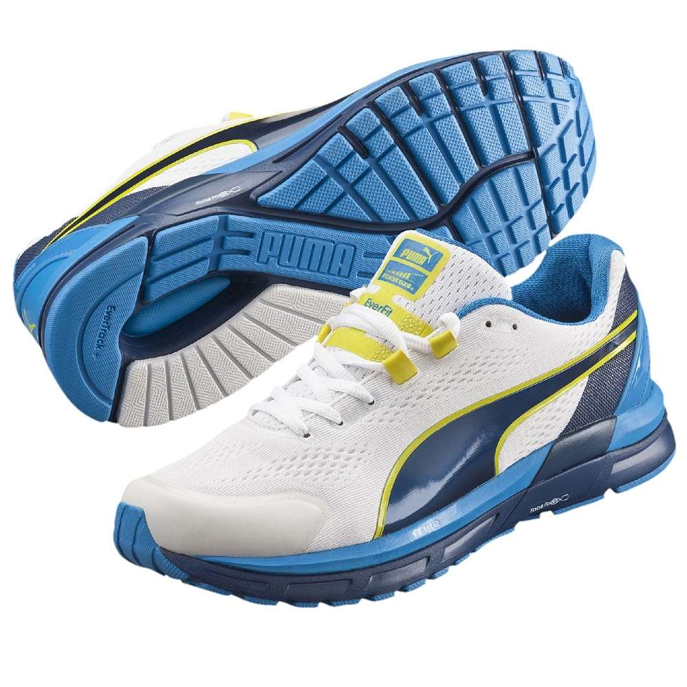 PUMA Faas 600 S v2 Hardloopschoenen Wit/Blauw Heren