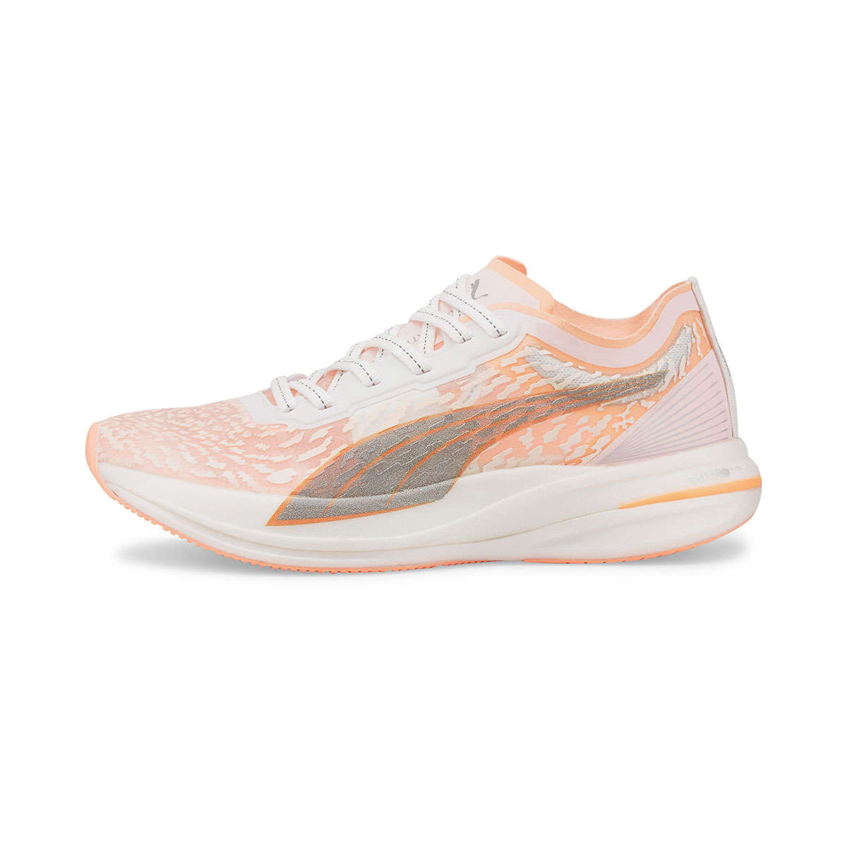 PUMA Deviate Nitro Elite Racer Wild Hardloopschoenen Wit/Roze Dames