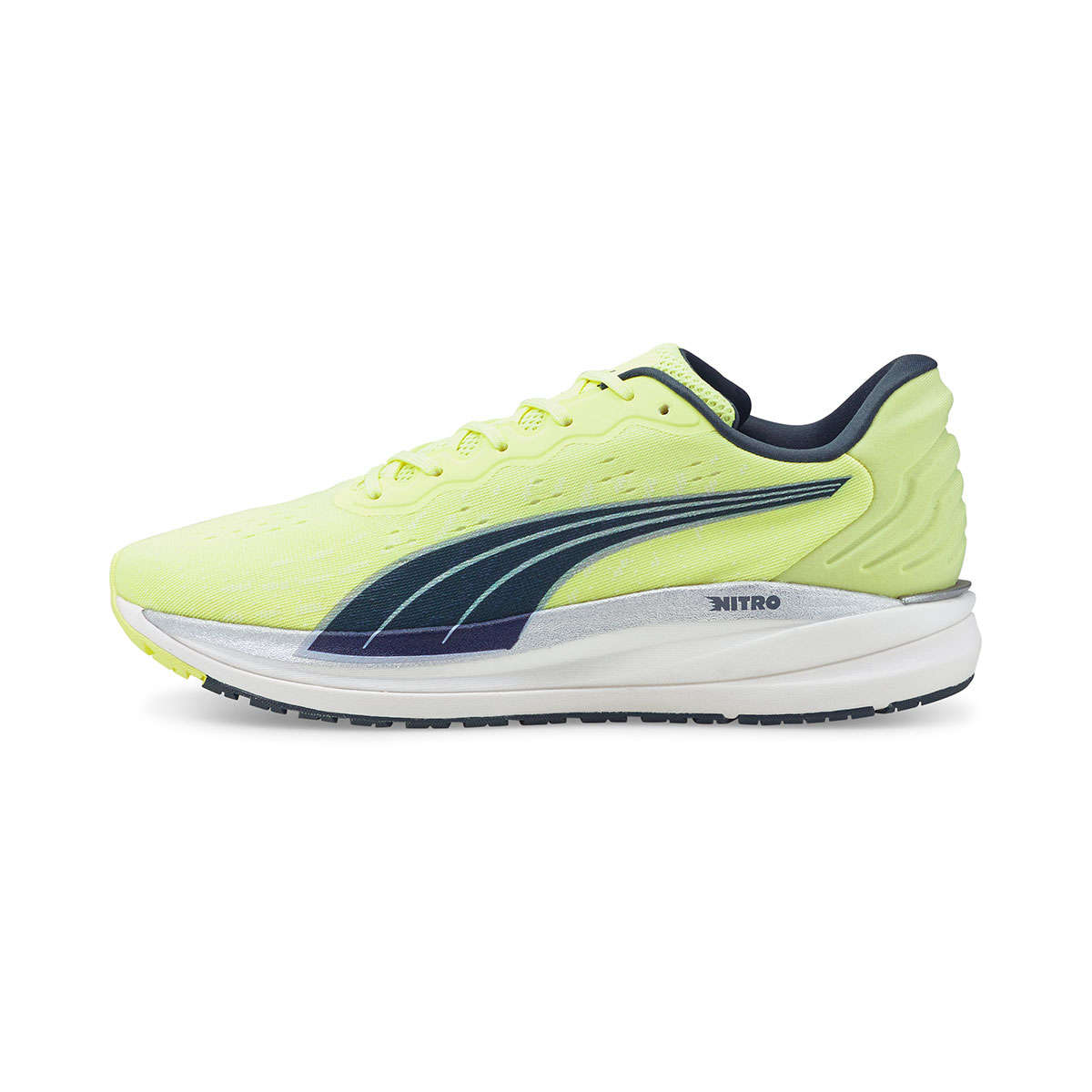PUMA Magnify Nitro Hardloopschoenen Geel/Zwart/Wit Heren