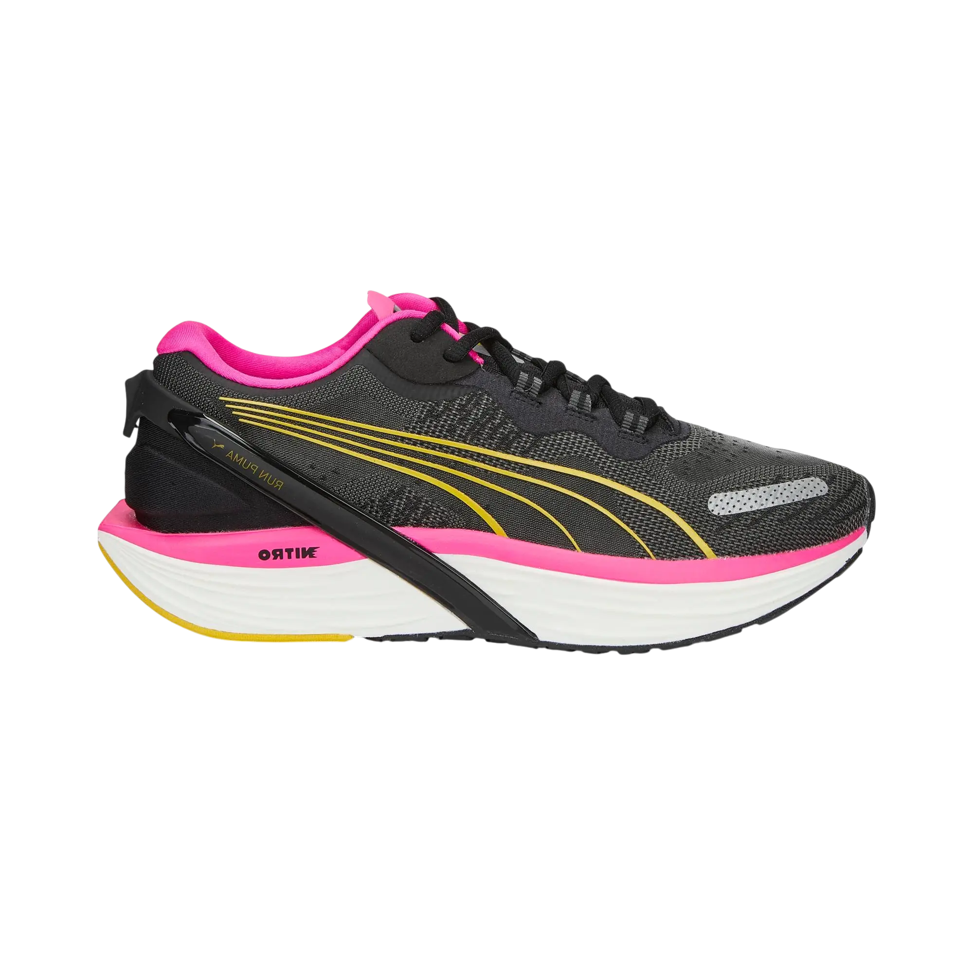 PUMA Run XX Nitro Hardloopschoenen Zwart/Roze/Oranje Dames