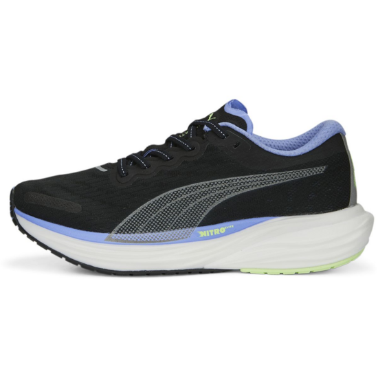 PUMA Deviate Nitro 2 Hardloopschoenen Zwart/Paars/Wit Dames