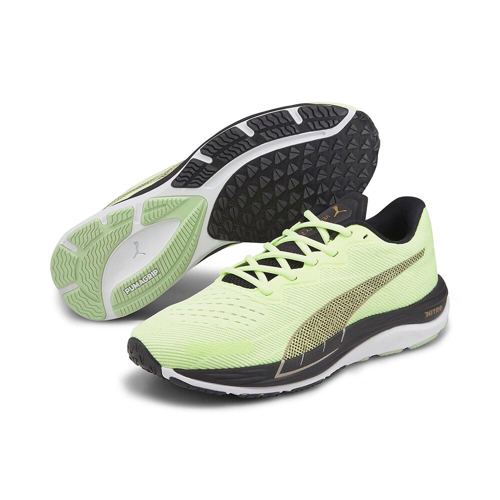 PUMA Velocity Nitro 2 Run 75 Hardloopschoenen Geel/Zwart Heren