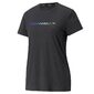 PUMA Run Logo Hardloopshirt Korte Mouwen Zwart Dames