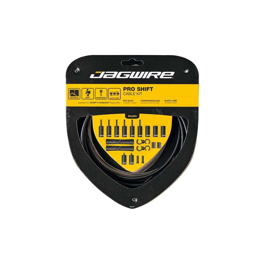Jagwire 2X Pro Derailleurkabel Kit Stealth Zwart